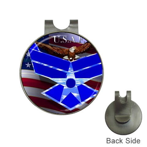 Air Force 4_WP Golf Ball Marker Hat Clip from ArtsNow.com Front