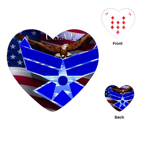 Air Force 4_WP Playing Cards (Heart) from ArtsNow.com Front