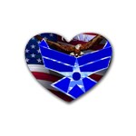 Air Force 4_WP Rubber Heart Coaster (4 pack)