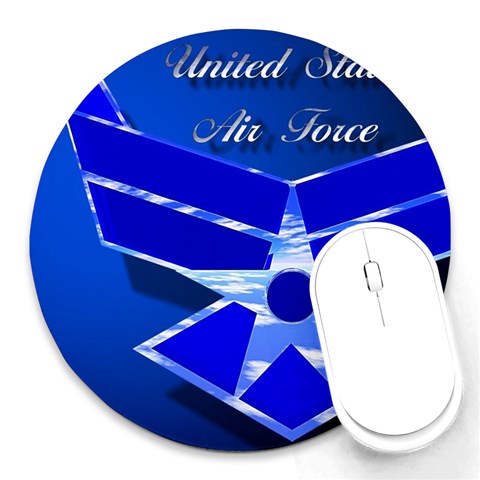 Air Force 3_WP Round Mousepad from ArtsNow.com Front