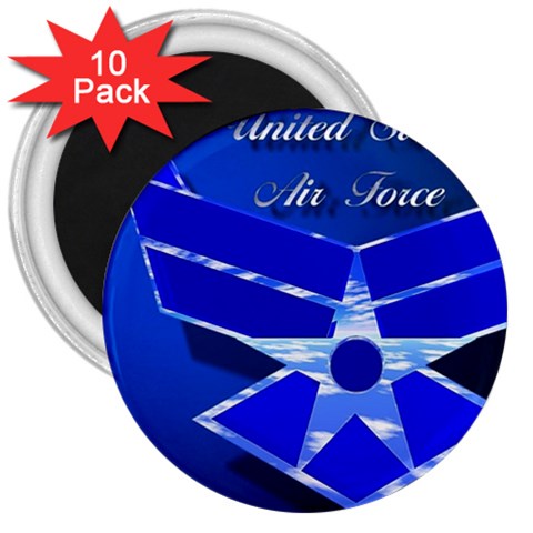 Air Force 3_WP 3  Magnet (10 pack) from ArtsNow.com Front