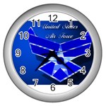 Air Force 3_WP Wall Clock (Silver)