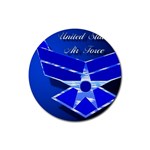 Air Force 3_WP Rubber Round Coaster (4 pack)