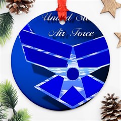 Air Force 3_WP Round Ornament (Two Sides) from ArtsNow.com Front