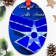 Air Force 3_WP Oval Ornament (Two Sides) from ArtsNow.com Front