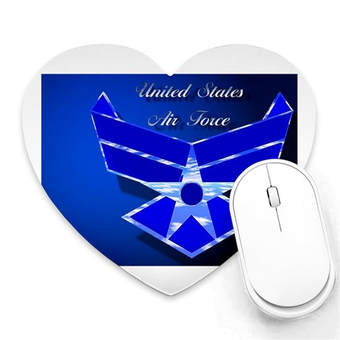 Air Force 3_WP Mousepad (Heart) from ArtsNow.com Front