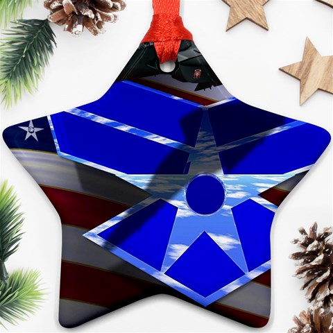 Air Force 2_WP Ornament (Star) from ArtsNow.com Front