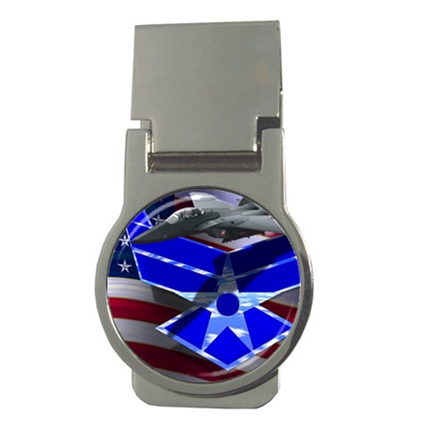 Air Force 2_WP Money Clip (Round) from ArtsNow.com Front