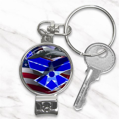 Air Force 2_WP Nail Clippers Key Chain from ArtsNow.com Front