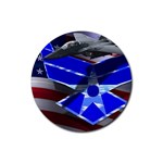 Air Force 2_WP Rubber Round Coaster (4 pack)