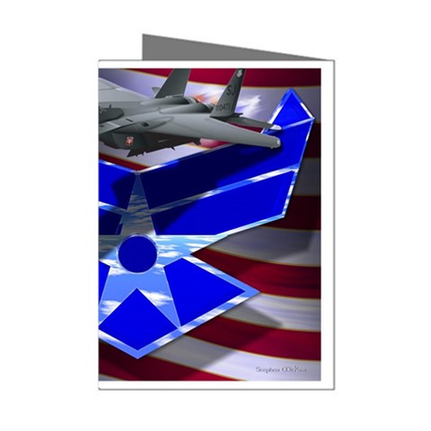 Air Force 2_WP Mini Greeting Cards (Pkg of 8) from ArtsNow.com Left