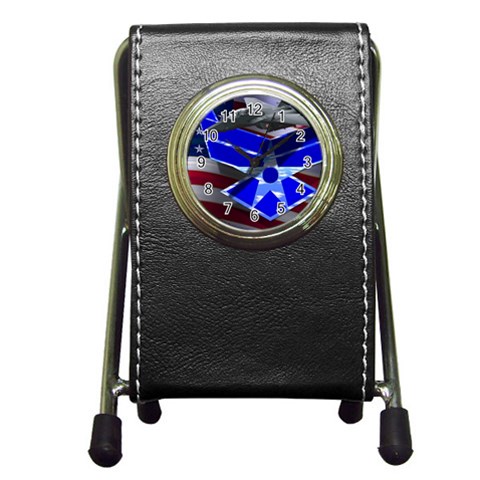 Air Force 2_WP Pen Holder Desk Clock from ArtsNow.com Front
