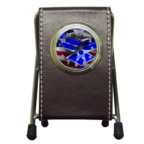 Air Force 2_WP Pen Holder Desk Clock from ArtsNow.com Front