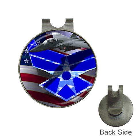Air Force 2_WP Golf Ball Marker Hat Clip from ArtsNow.com Front
