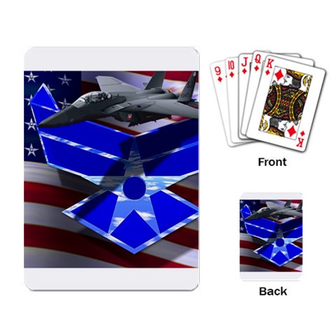 Air Force 2_WP Playing Cards Single Design from ArtsNow.com Back