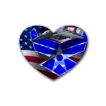 Air Force 2_WP Rubber Heart Coaster (4 pack)