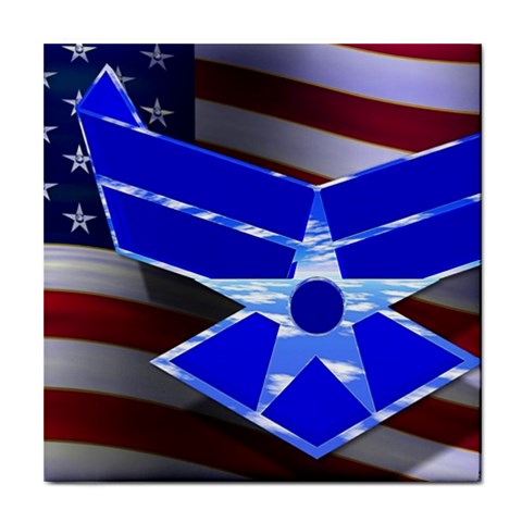 Air Force 1_WP Tile Coaster from ArtsNow.com Front