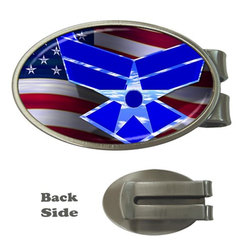Air Force 1_WP Money Clip (Oval) from ArtsNow.com Front
