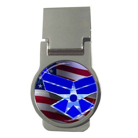 Air Force 1_WP Money Clip (Round) from ArtsNow.com Front