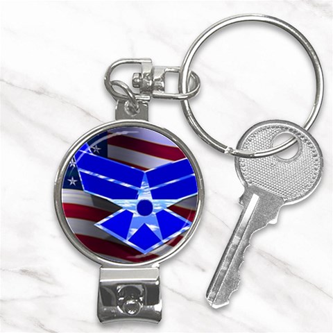 Air Force 1_WP Nail Clippers Key Chain from ArtsNow.com Front