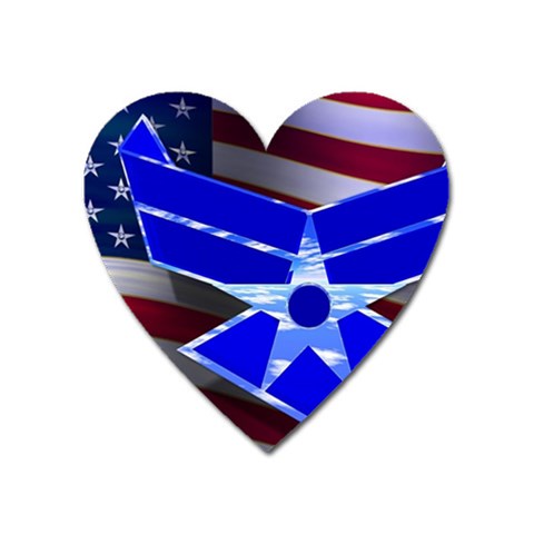 Air Force 1_WP Magnet (Heart) from ArtsNow.com Front