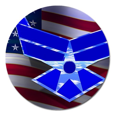 Air Force 1_WP Magnet 5  (Round) from ArtsNow.com Front