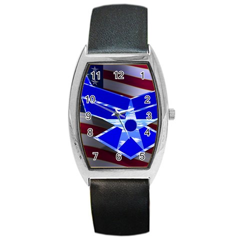 Air Force 1_WP Barrel Style Metal Watch from ArtsNow.com Front