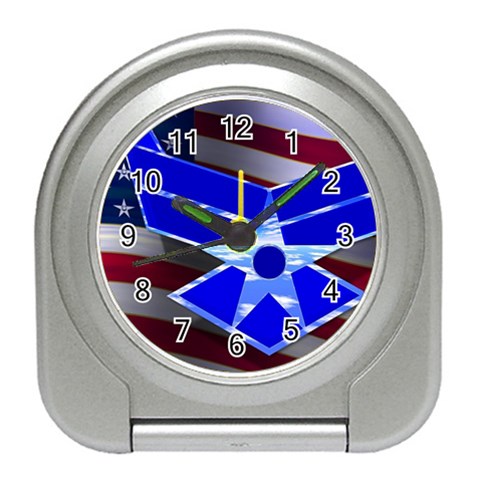 Air Force 1_WP Travel Alarm Clock from ArtsNow.com Front