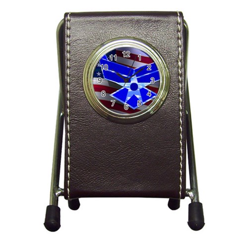 Air Force 1_WP Pen Holder Desk Clock from ArtsNow.com Front