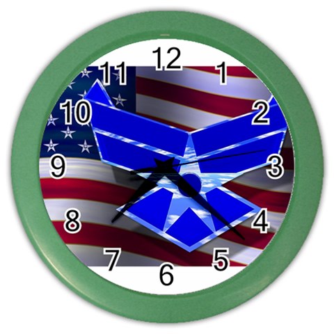 Air Force 1_WP Color Wall Clock from ArtsNow.com Front