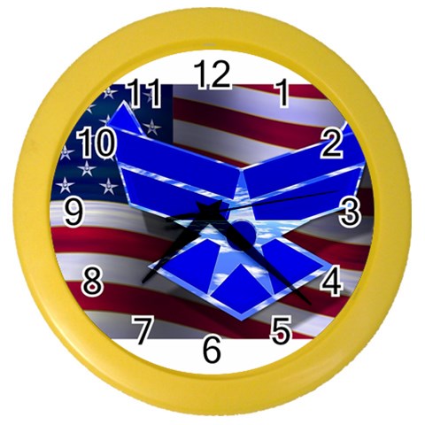 Air Force 1_WP Color Wall Clock from ArtsNow.com Front