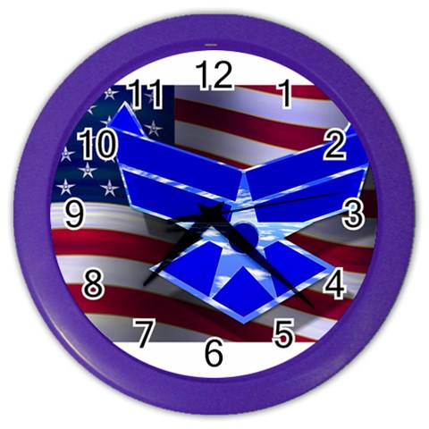 Air Force 1_WP Color Wall Clock from ArtsNow.com Front