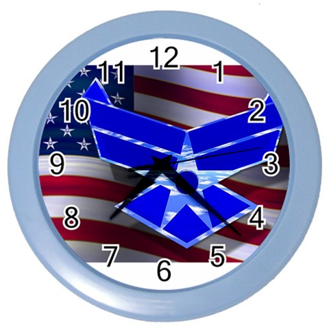 Air Force 1_WP Color Wall Clock from ArtsNow.com Front