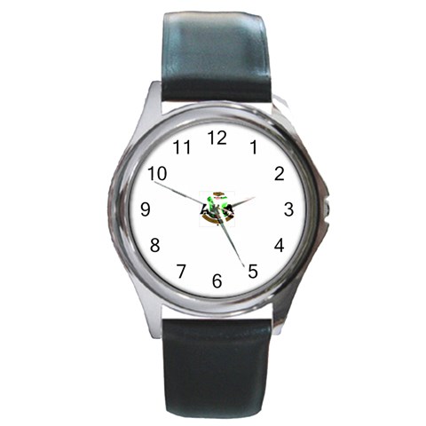 Sorority Alpha Kappa AlphaCrst100 Round Metal Watch from ArtsNow.com Front