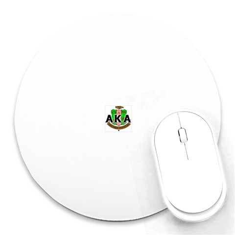 Sorority Alpha Kappa AlphaCrst100 Round Mousepad from ArtsNow.com Front