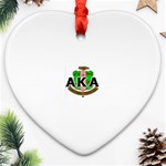 Sorority Alpha Kappa AlphaCrst100 Ornament (Heart)