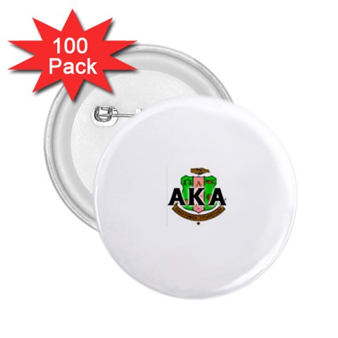 Sorority Alpha Kappa AlphaCrst100 2.25  Button (100 pack) from ArtsNow.com Front