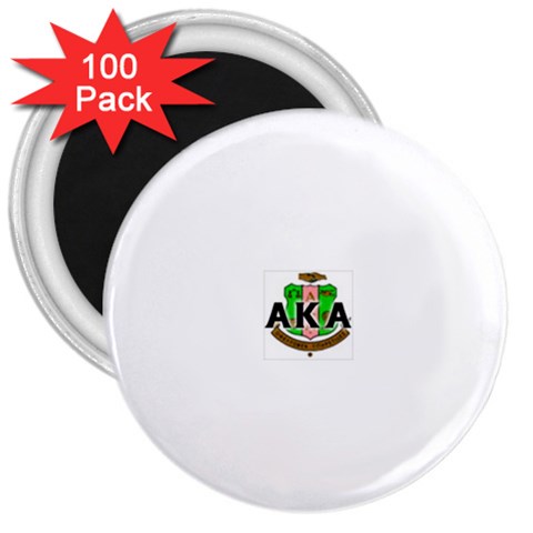 Sorority Alpha Kappa AlphaCrst100 3  Magnet (100 pack) from ArtsNow.com Front