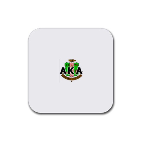 Sorority Alpha Kappa AlphaCrst100 Rubber Coaster (Square) from ArtsNow.com Front