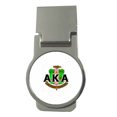 Sorority Alpha Kappa AlphaCrst100 Money Clip (Round) from ArtsNow.com Front