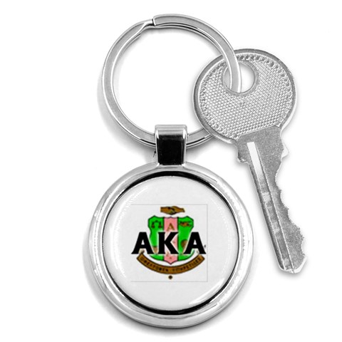 Sorority Alpha Kappa AlphaCrst100 Key Chain (Round) from ArtsNow.com Front