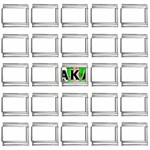 Sorority Alpha Kappa AlphaCrst100 9mm Italian Charm (25 pack)