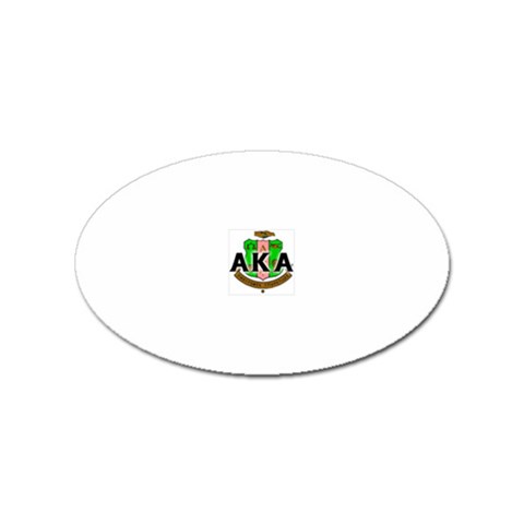 Sorority Alpha Kappa AlphaCrst100 Sticker Oval (10 pack) from ArtsNow.com Front