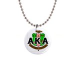 Sorority Alpha Kappa AlphaCrst100 1  Button Necklace