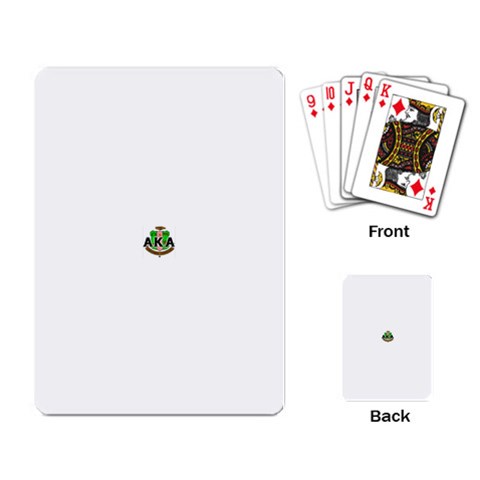 Sorority Alpha Kappa AlphaCrst100 Playing Cards Single Design from ArtsNow.com Back
