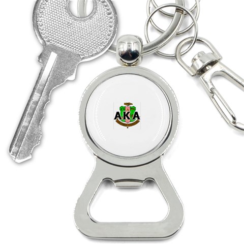 Sorority Alpha Kappa AlphaCrst100 Bottle Opener Key Chain from ArtsNow.com Front