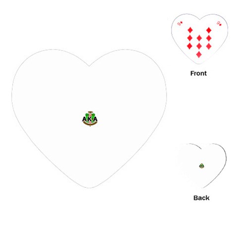 Sorority Alpha Kappa AlphaCrst100 Playing Cards (Heart) from ArtsNow.com Front