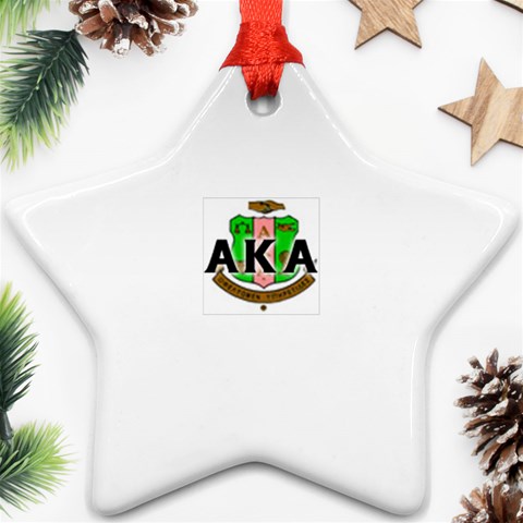 Sorority Alpha Kappa AlphaCrst100 Star Ornament (Two Sides) from ArtsNow.com Front