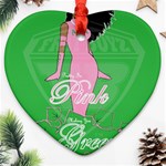 Pretty in Pink, Making You Green With Envy Ornament (Heart)