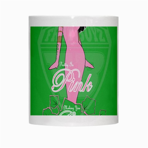 Pretty in Pink, Making You Green With Envy White Mug from ArtsNow.com Center